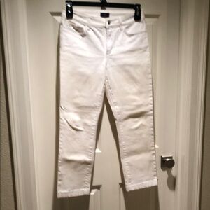 NYDJ White Straight Leg ankle Jeans